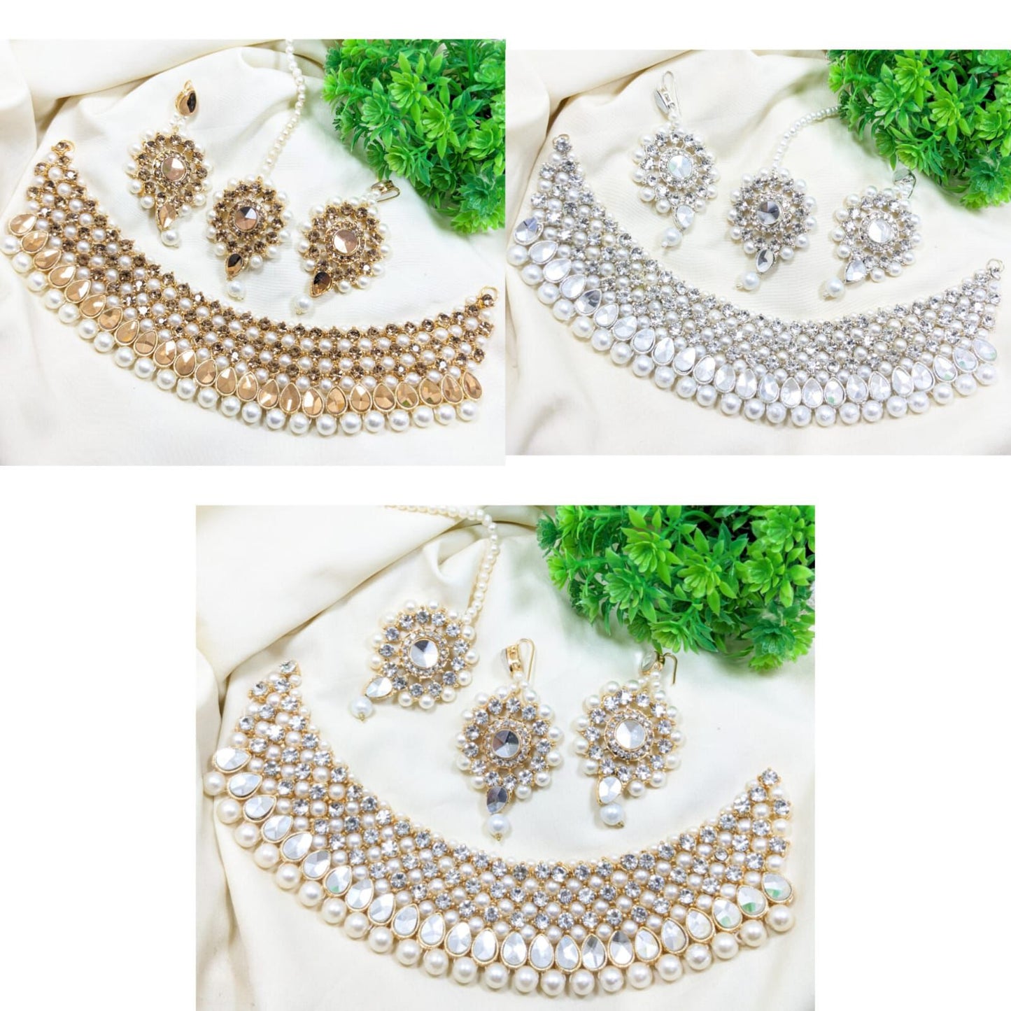 Stylish farshi kundan chokar set