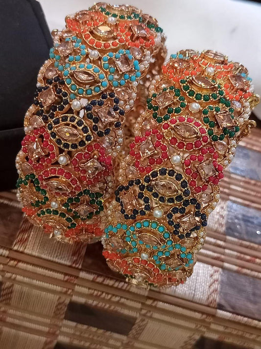 Multicolor Bangles Pair