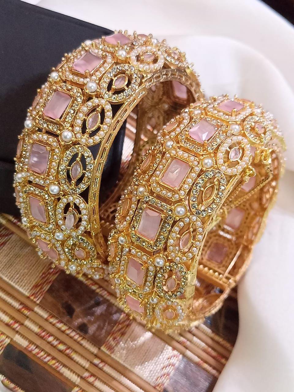 Stones Bangles pair