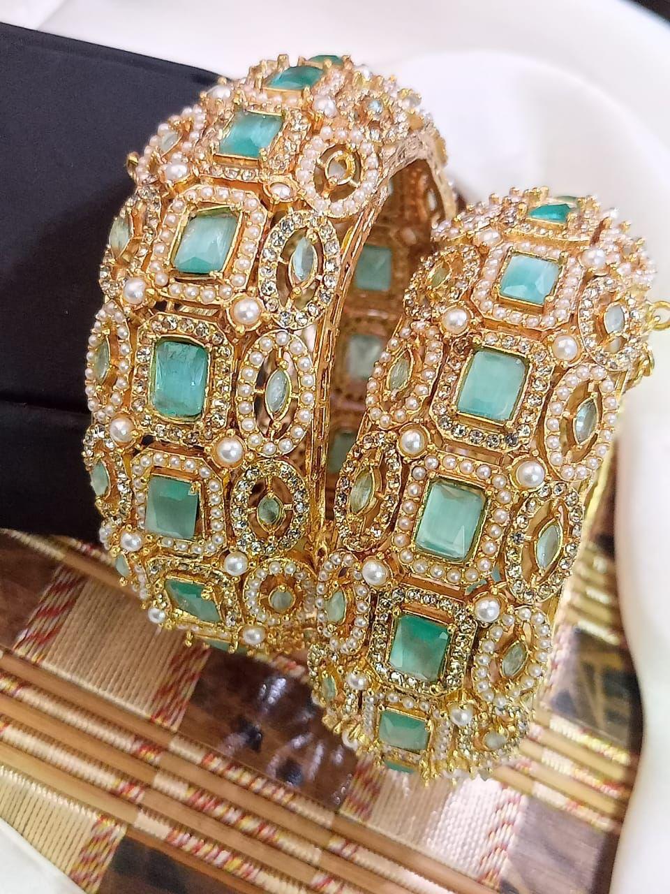 Stones Bangles pair