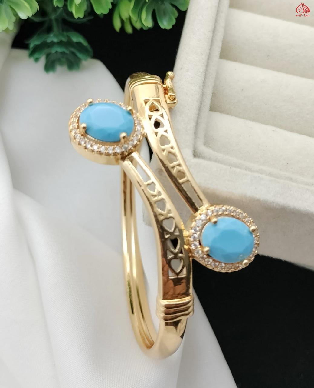 Indian zircon Gold Plated Bracelet