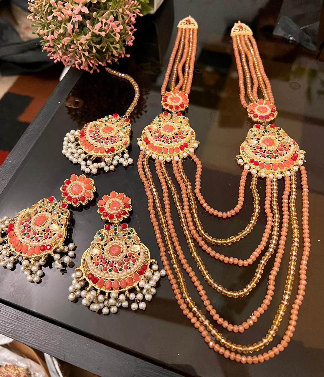 Long Mala set with Matha Tika