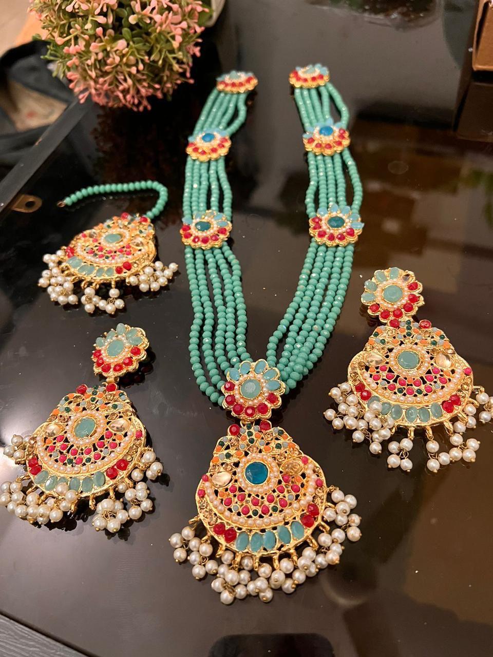 Long Mala set with Matha Tika