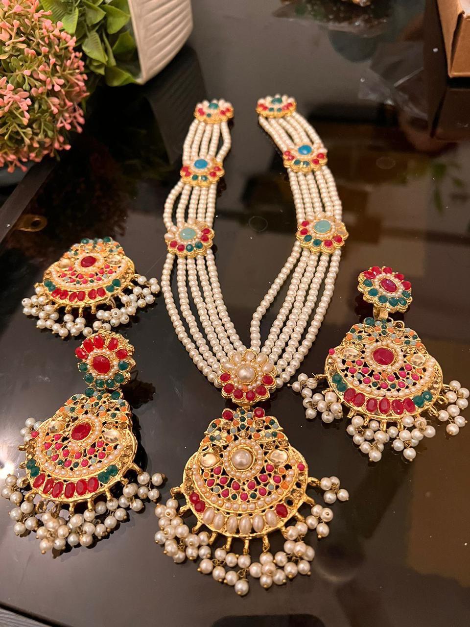 Long Mala set with Matha Tika