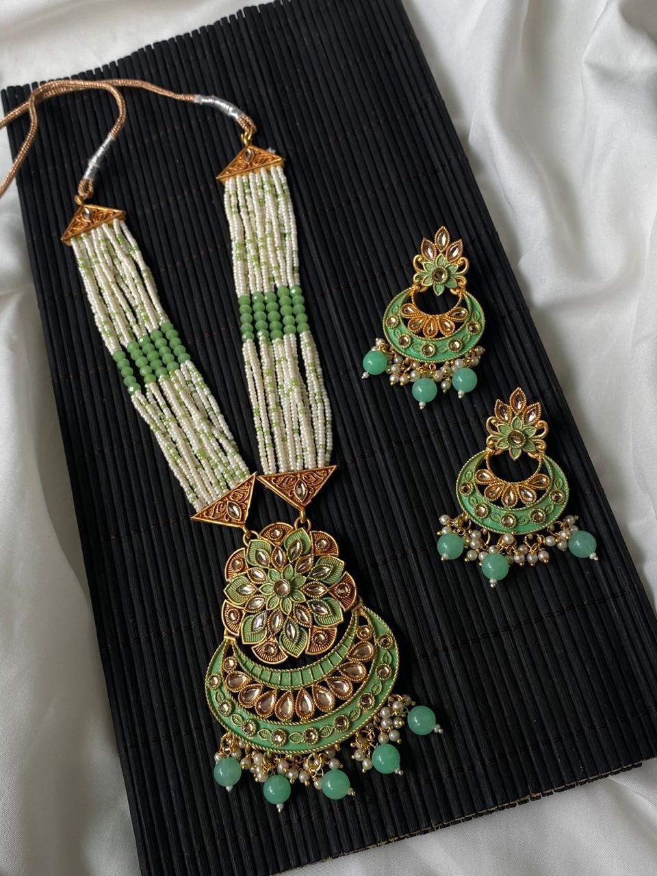 Indian Kundan Mala Set