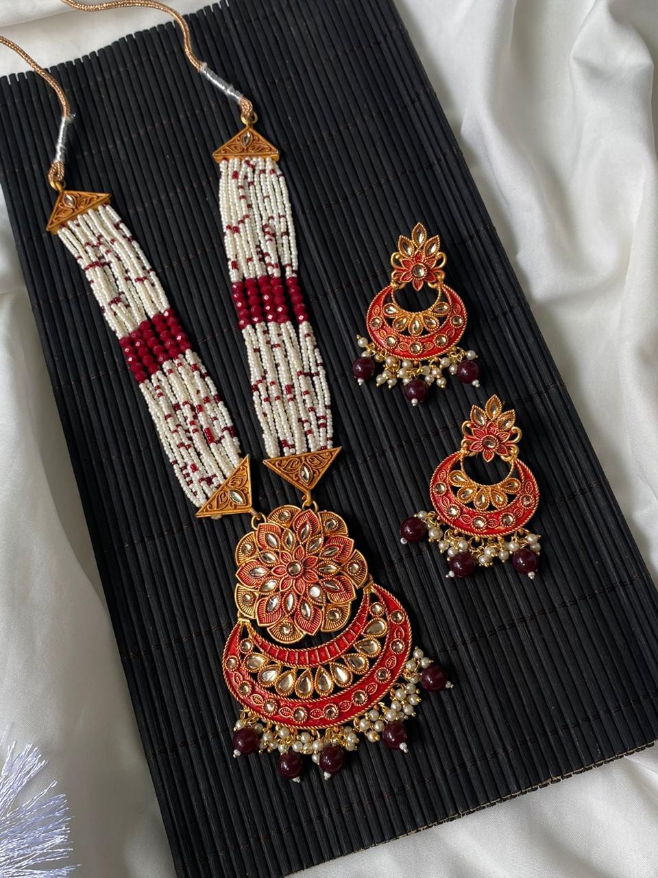 Indian Kundan Mala Set