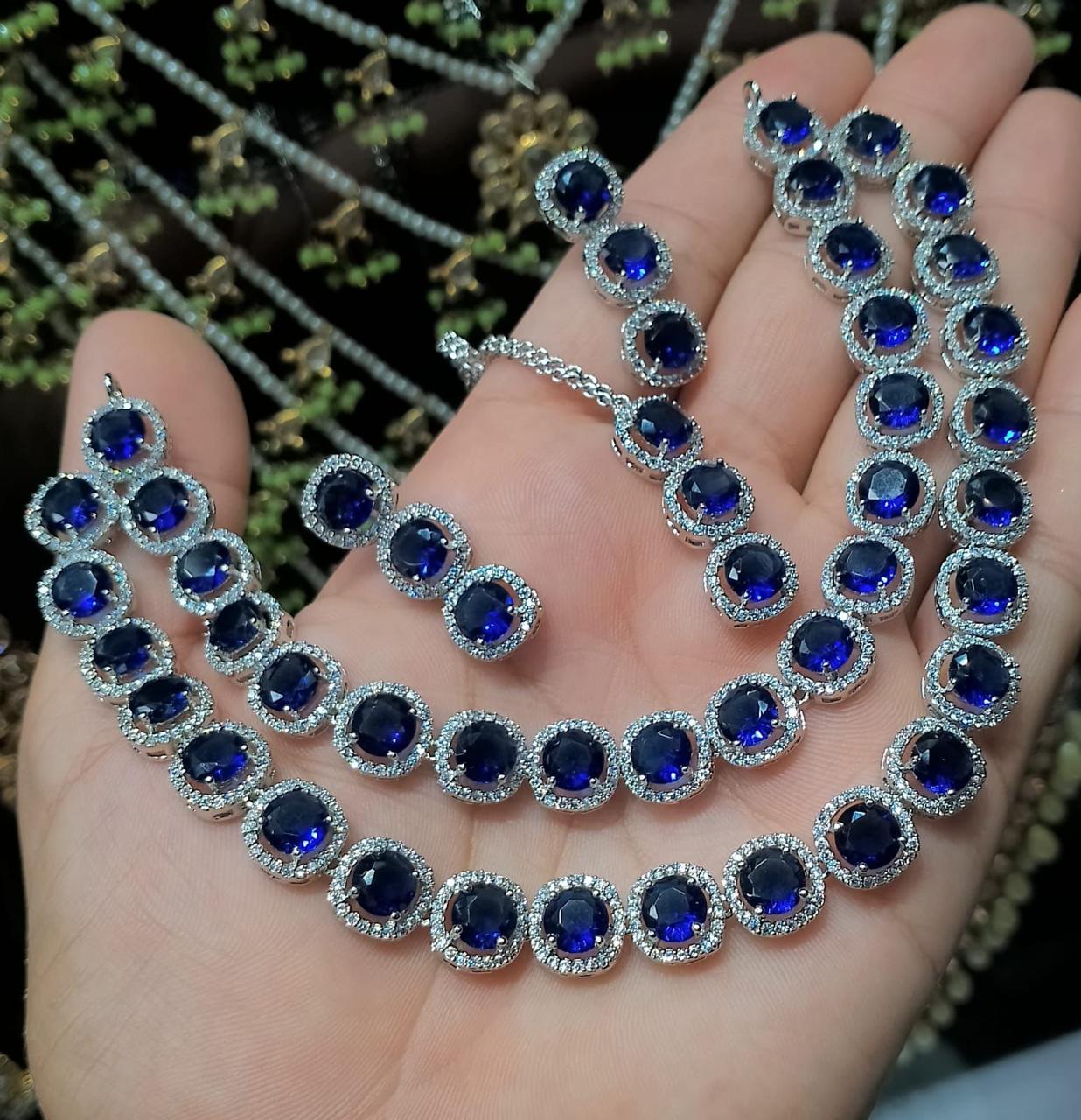 Diamond Stones Necklace Set