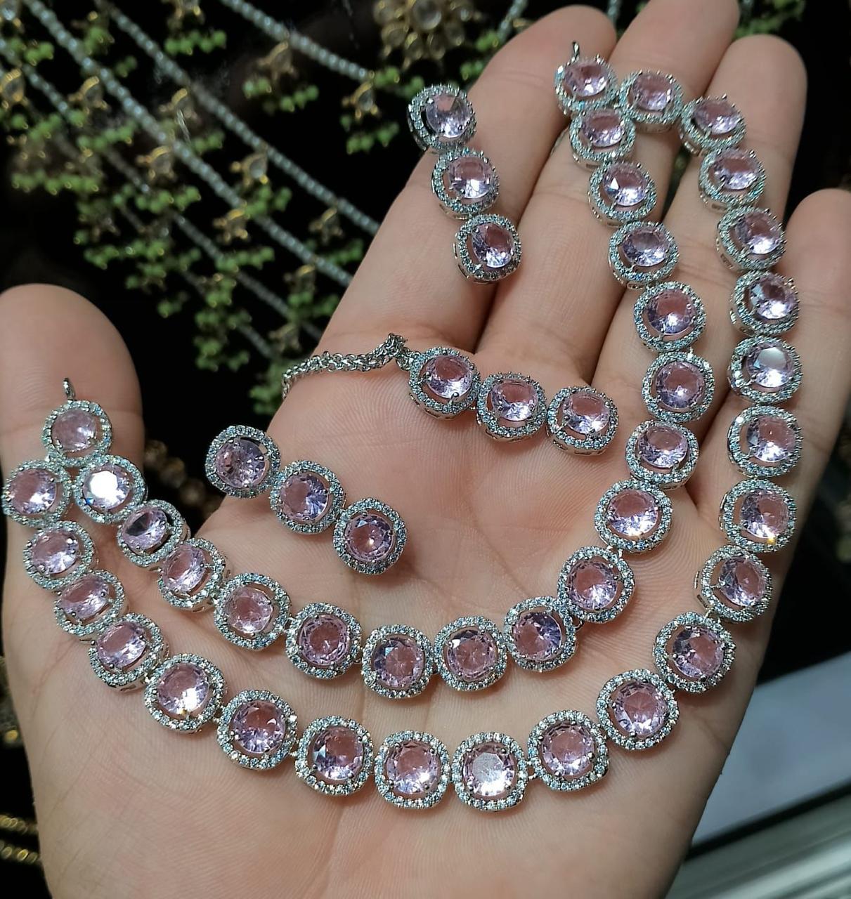 Diamond Stones Necklace Set