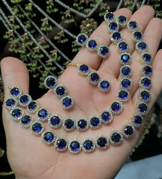 Diamond Stones Necklace Set