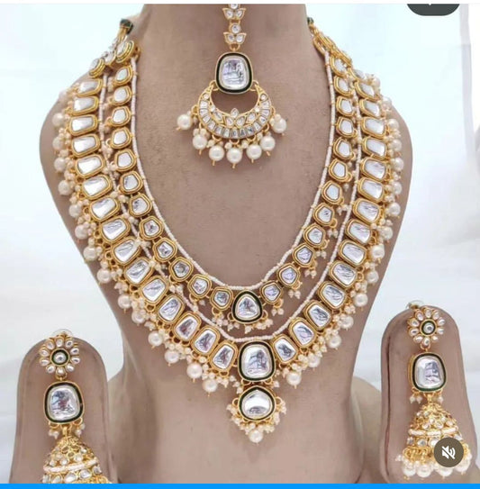 Long Necklace with Earring Set