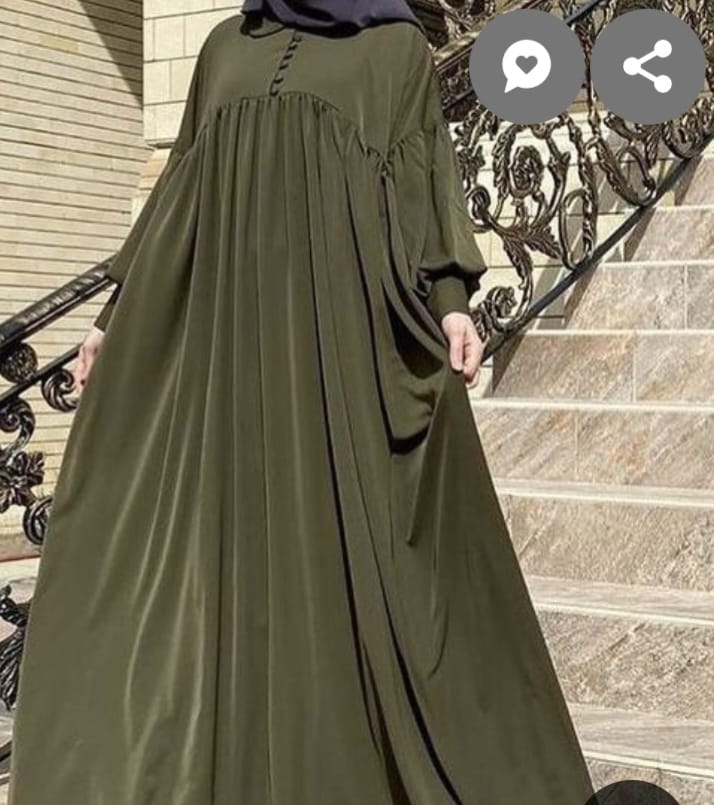 Bottle Green Abaya