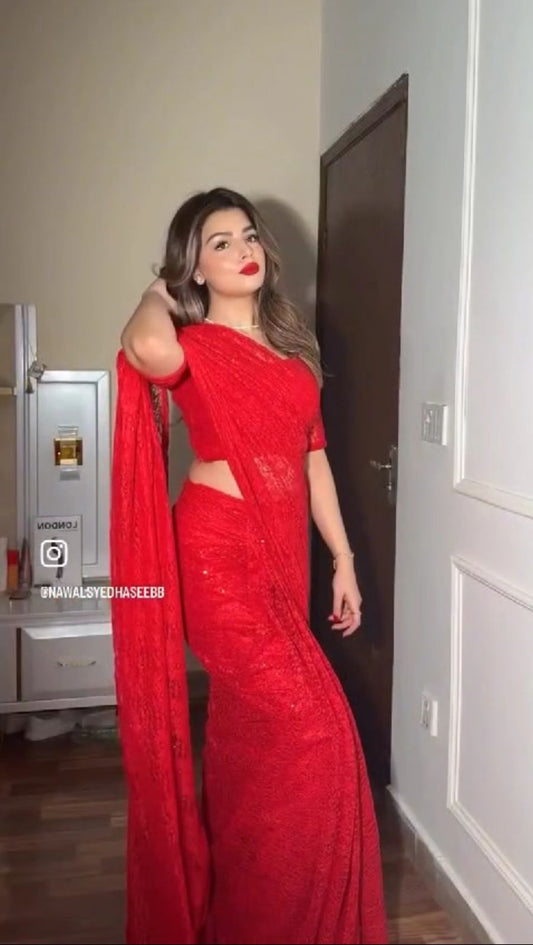 Red Saree