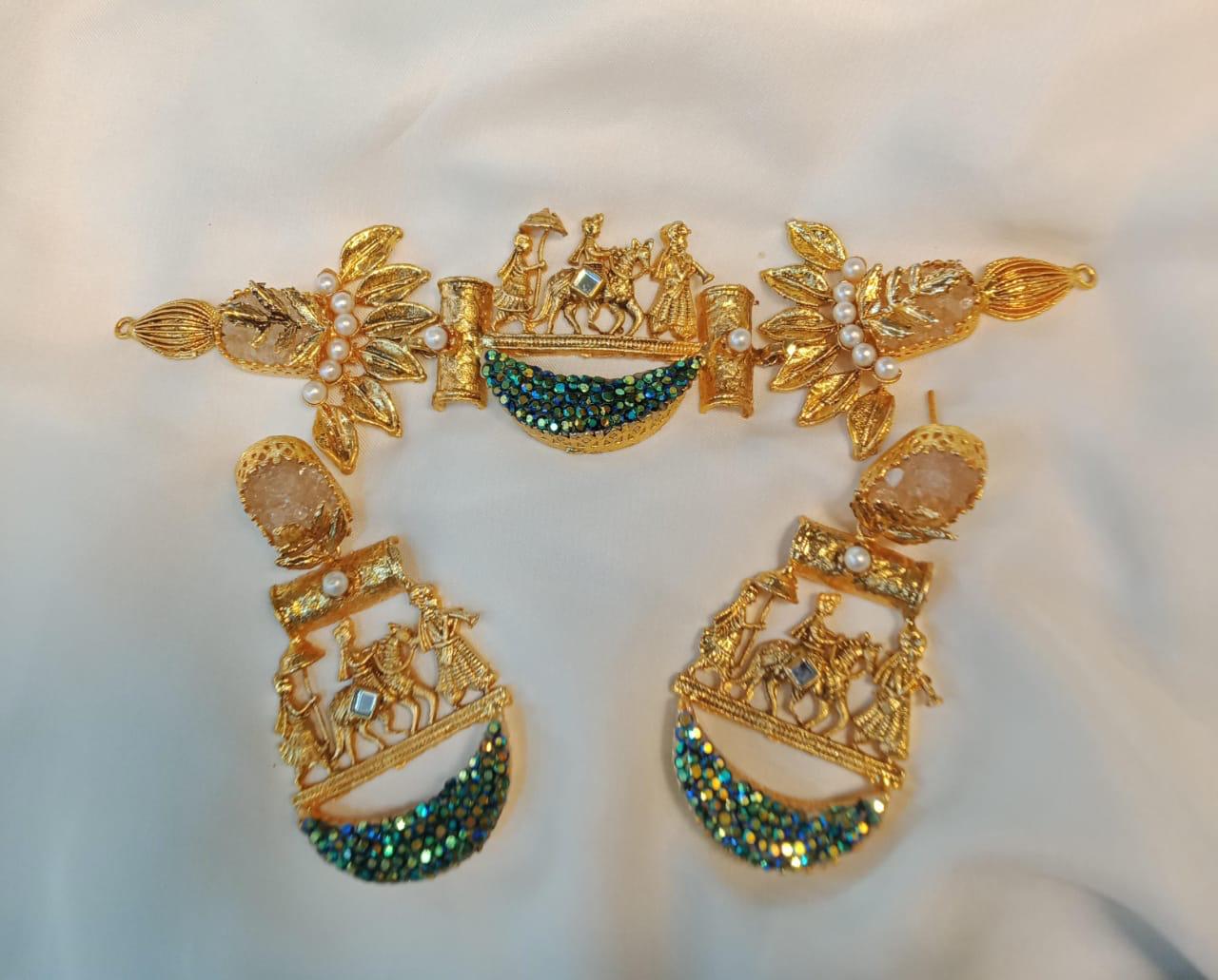 hand made designer turkish style chocker set