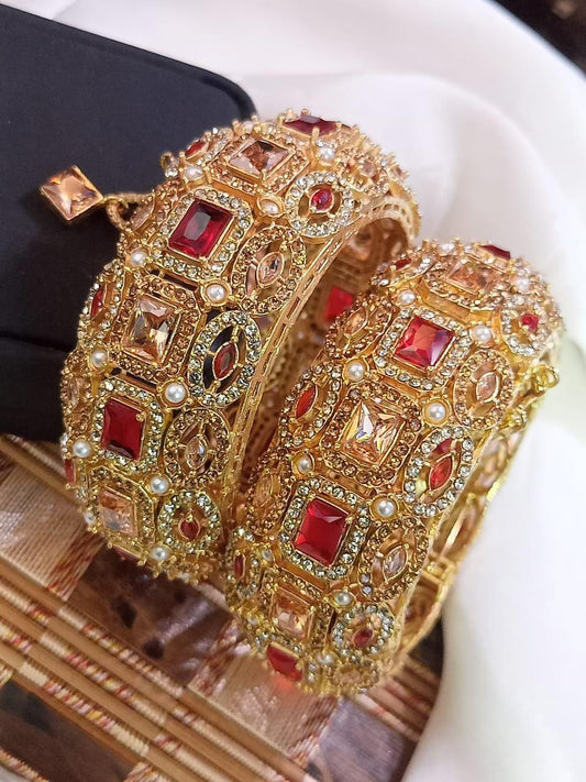Stones Bangles pair
