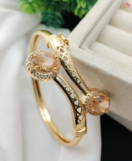 Indian zircon Gold Plated Bracelet