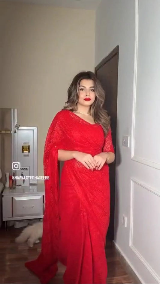 Red Saree