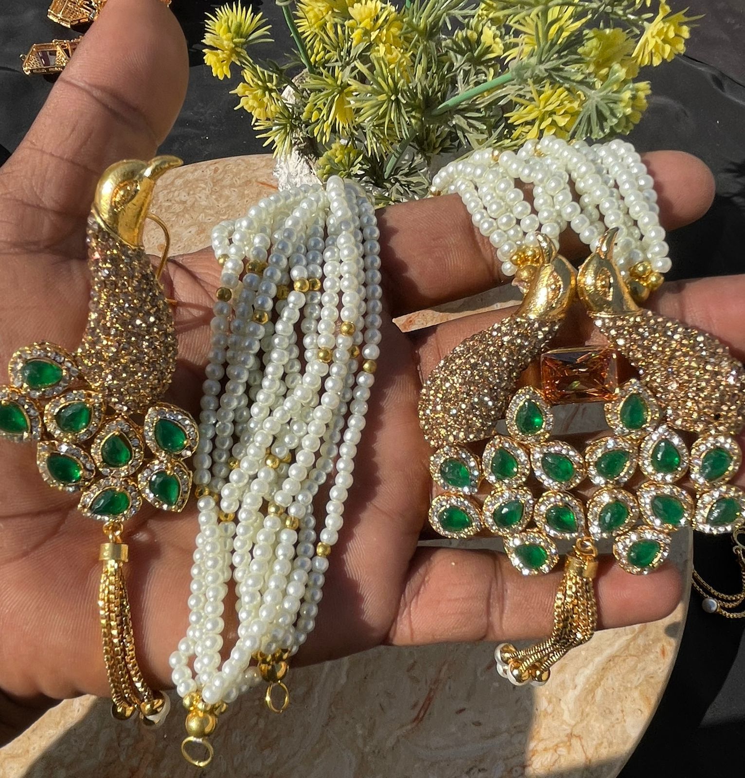 Peacock Mala Set