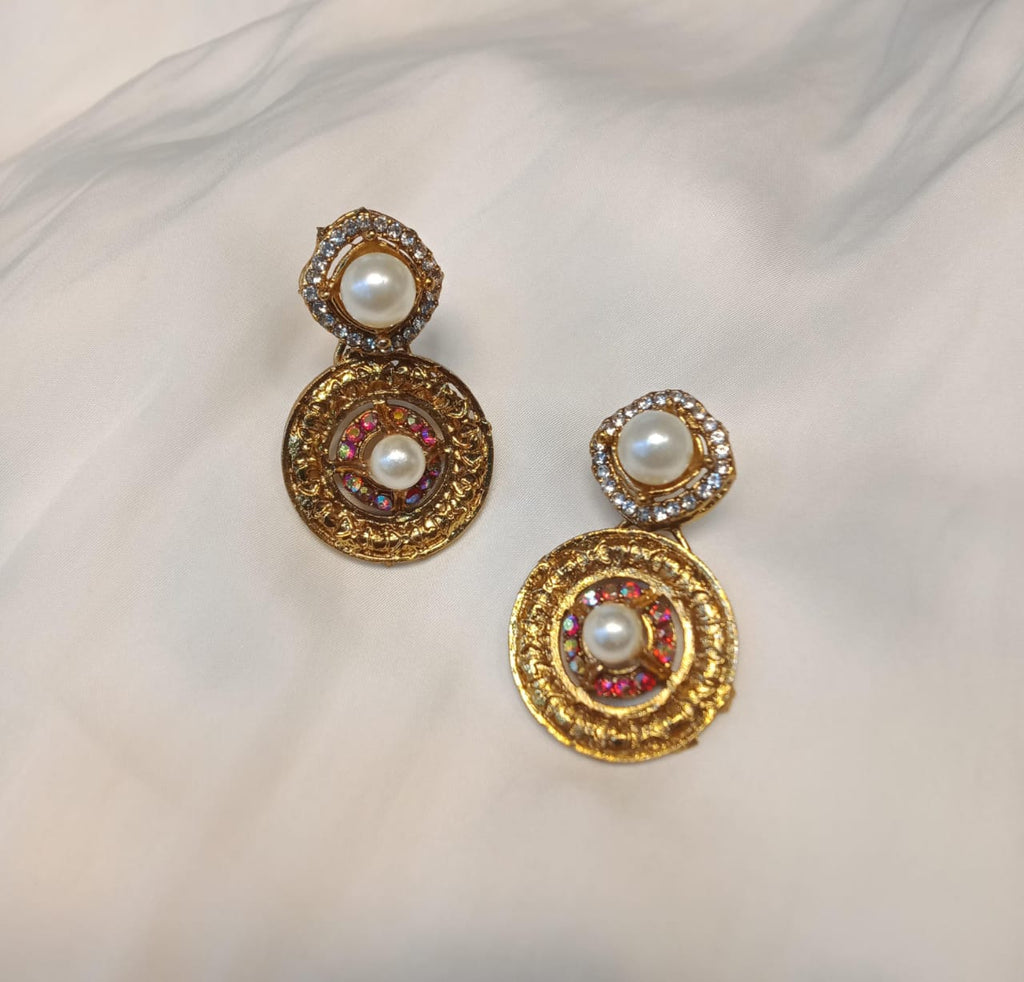 Double Pearl Earrings