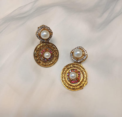 Double Pearl Earrings