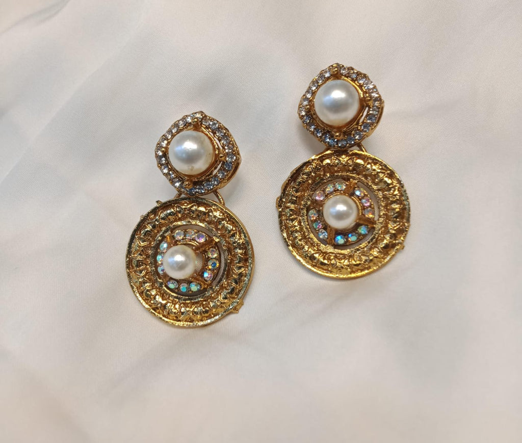 Double Pearl Earrings