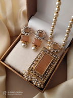 Square Neckpiece with Studs