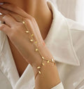 Golden Leaf Hand Chain