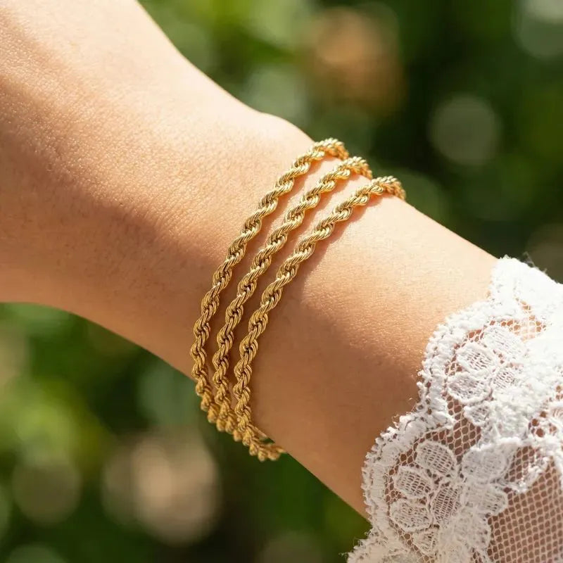 Twisted Gold Bracelet