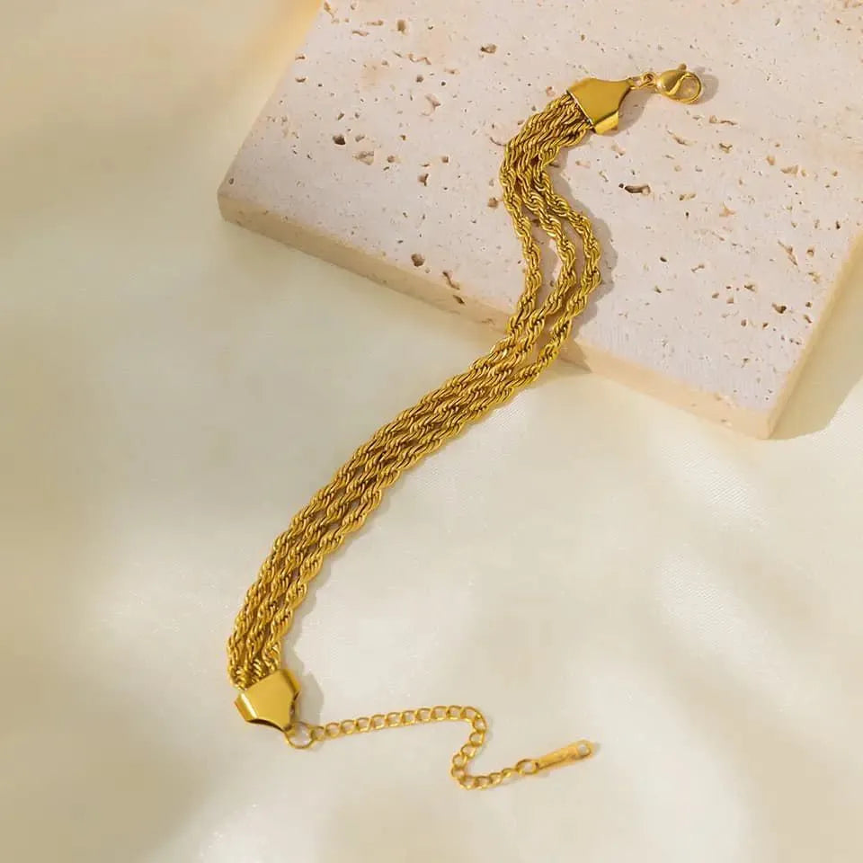 Twisted Gold Bracelet