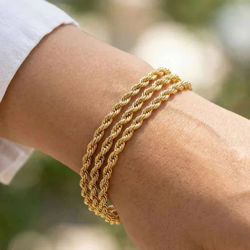 Twisted Gold Bracelet