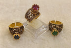 Emerald bloom ring