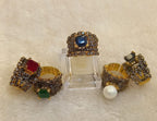 Emerald bloom ring