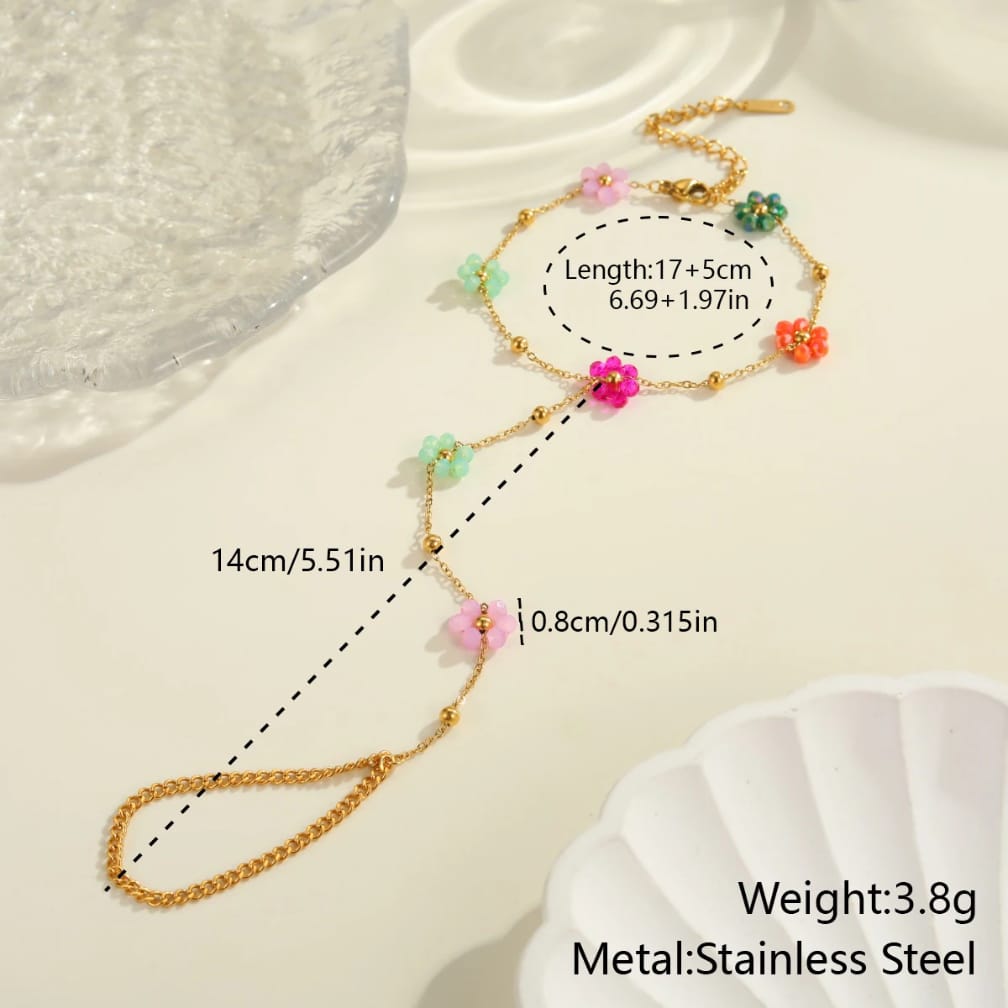 Floral Bloom Hand Chain