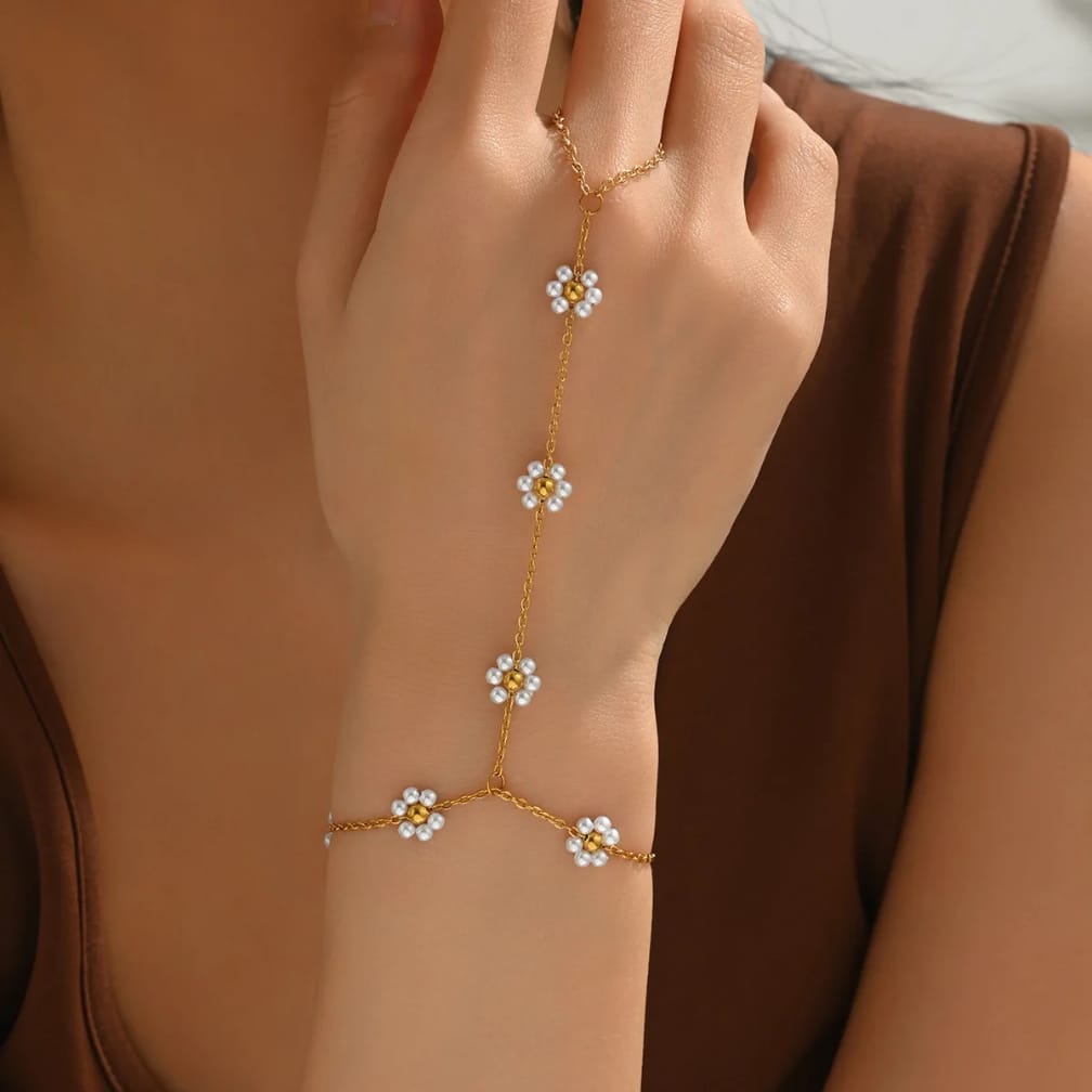 Floral Bloom Hand Chain