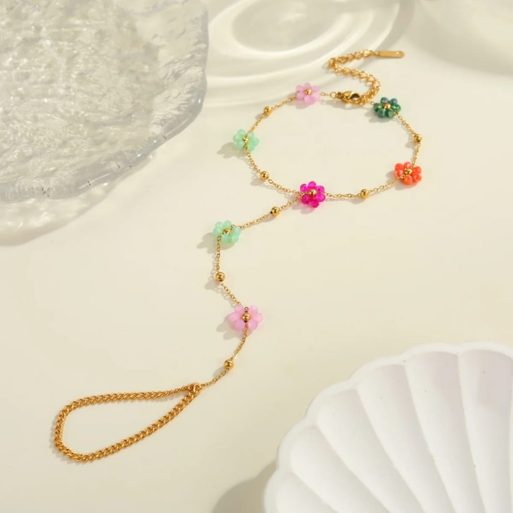 Floral Bloom Hand Chain