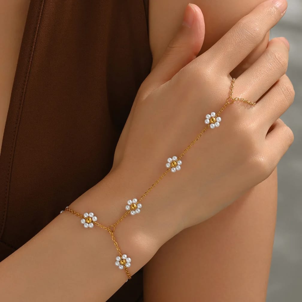 Floral Bloom Hand Chain