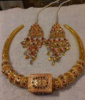 Royal Antique Kundan Collar Necklace Set