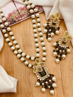 Amber Pearl Luxe Necklace Set