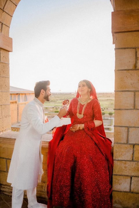 Red Lehenga